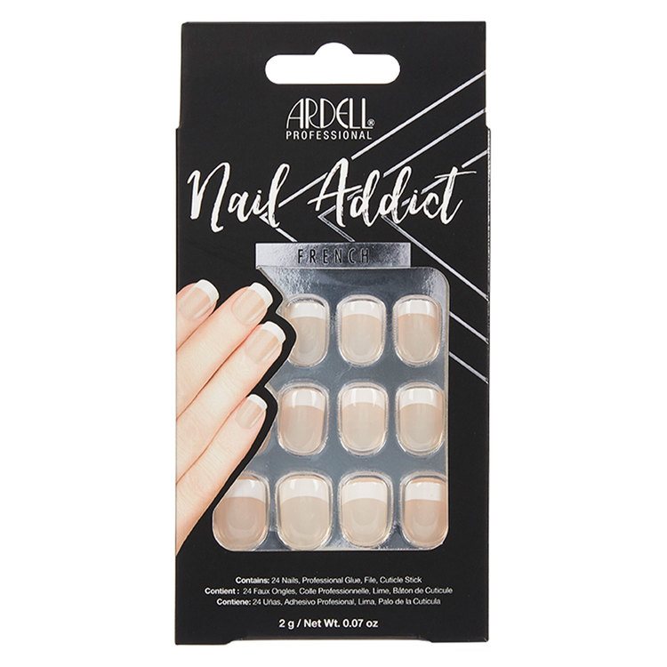 Ardell Nail Addict Press-on Nails Classic French, achterkant van de verpakking