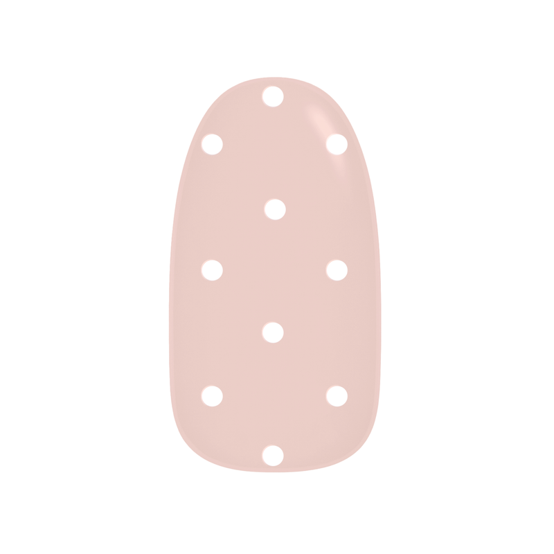 Nailo gellak stickers Dotty Darling, lichtroze met witte stipjes