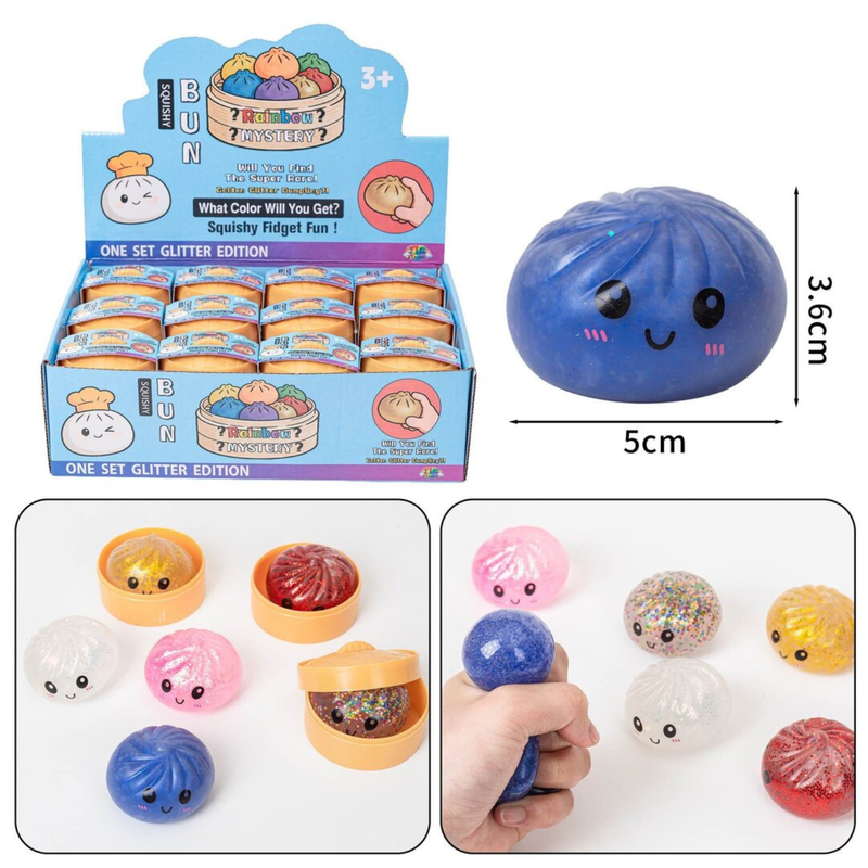 Mystery Glitter Dumpling Squishy Small