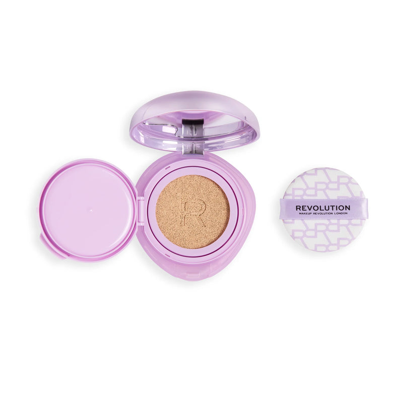 Revolution Superdewy Cushion Foundation Light Neutral Warm, lichte foundation met dewy finish
