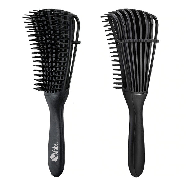 African Fabs Afabs Detangling Brush Black 1