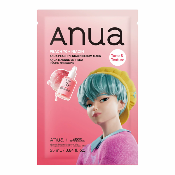 Anua K-Pop Demon Hunters Peach 70 Niacin Serum Mask Baby Saja