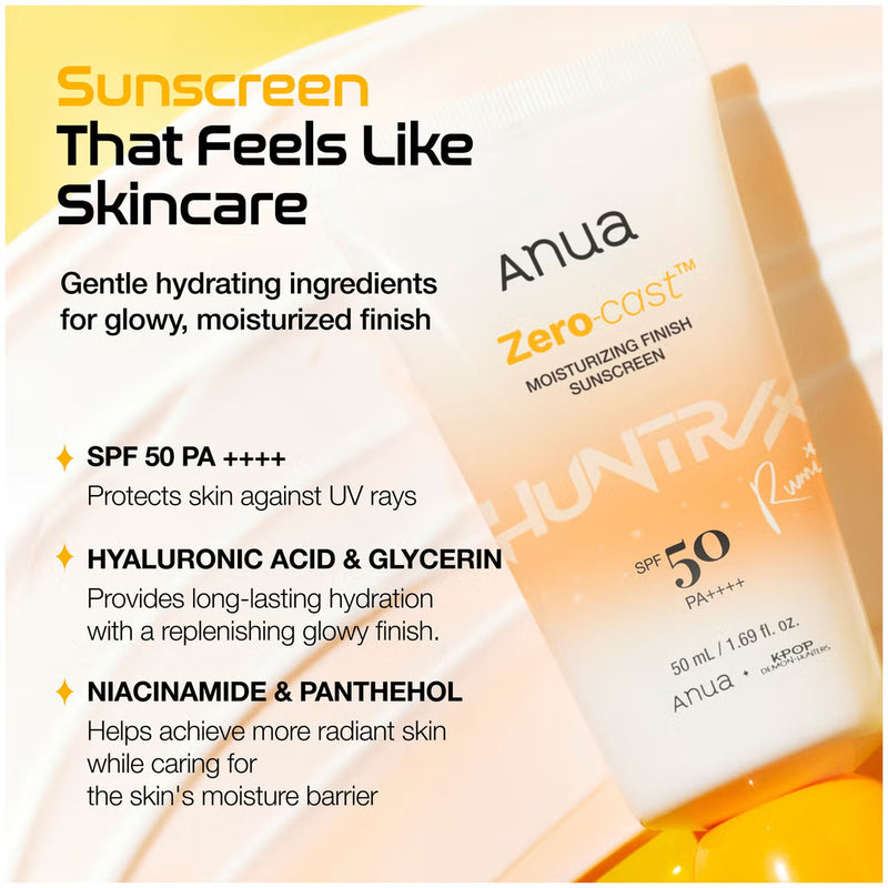Anua K-Pop Demon Hunters Zero-Cast Moisturizing Finish Sunscreen SPF 50