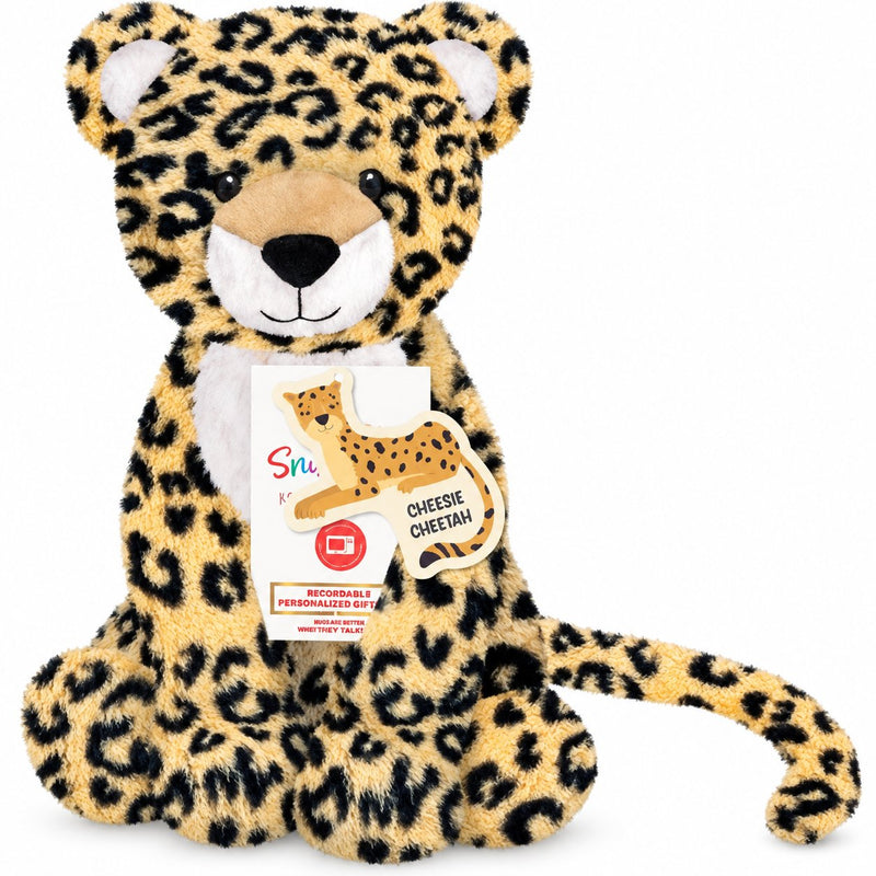 Aroma Home Chessie Cheetah Snuggable Hottie, zachte opwarmbare knuffel in de vorm van een cheetah