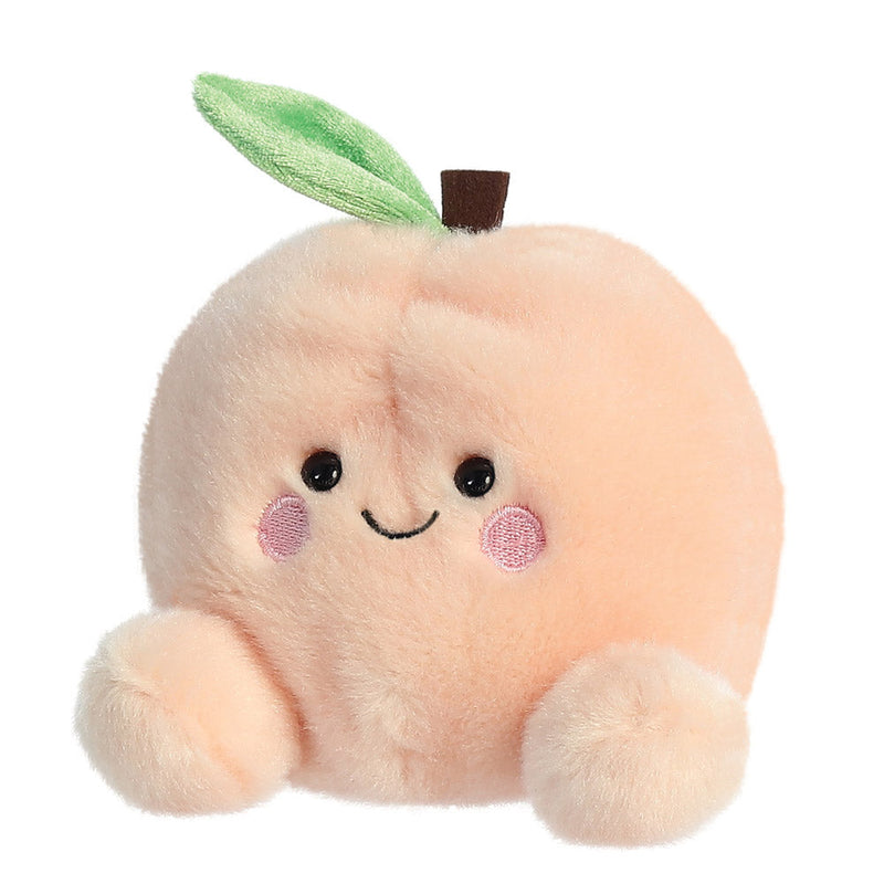 Aurora World Palm Pals Mellow Peach, zachte perzik knuffel van 13 cm, foto 5 van 6