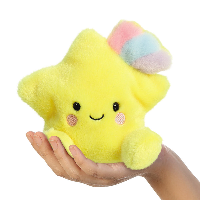 Aurora World Palm Pals Pisces Star, zachte gele pluche knuffel van 11 cm, foto 6 van 6