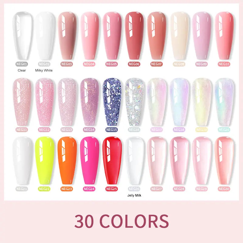 Born Pretty Pure Color & Glitter Non Stick Hand Extension Gel NEG27