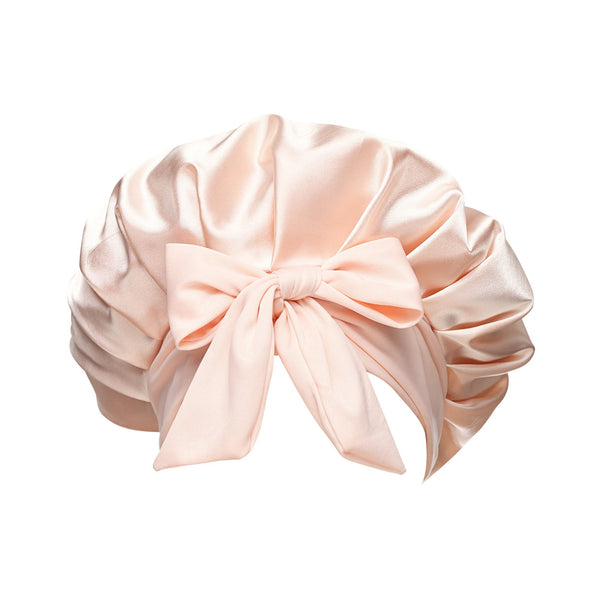 Brushworks Double Layer Satin Hair Bonnet Ballet Pink