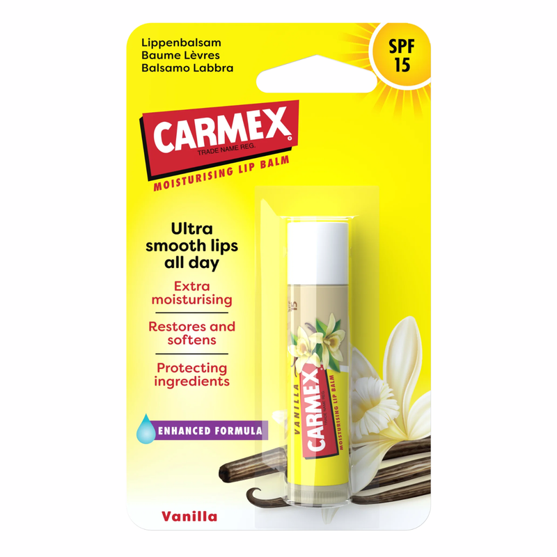Carmex Moisturizing Lip Balm Classic Stick Vanilla SPF15