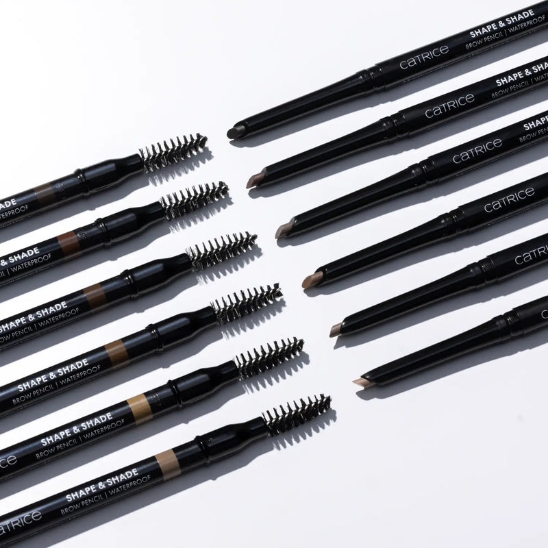 Catrice Shape & Shade Brow Pencil Waterproof 010 Desert Taupe, wenkbrauwpotlood met spoolie, kleurenoverzicht