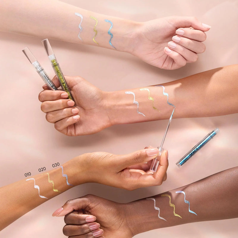 Catrice Space Glam Liquid Effect Eyeliner 020 Galactic Glitter Yellow