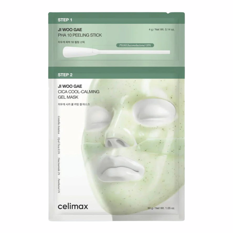 Celimax Ji Woo Gae Cica Pha Peel 2-step Gel Mask