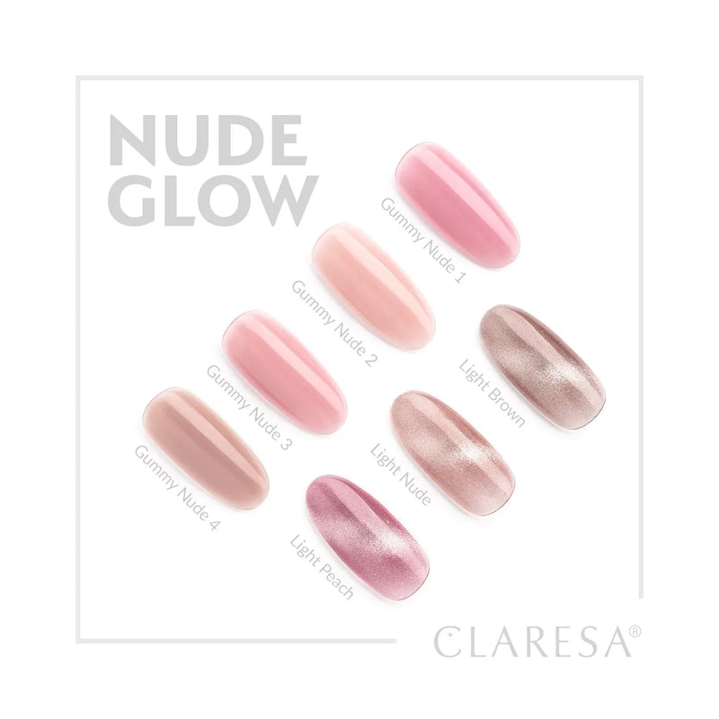 Claresa UV/LED Cat Eye Nail Polish Nude Glow Light Nude