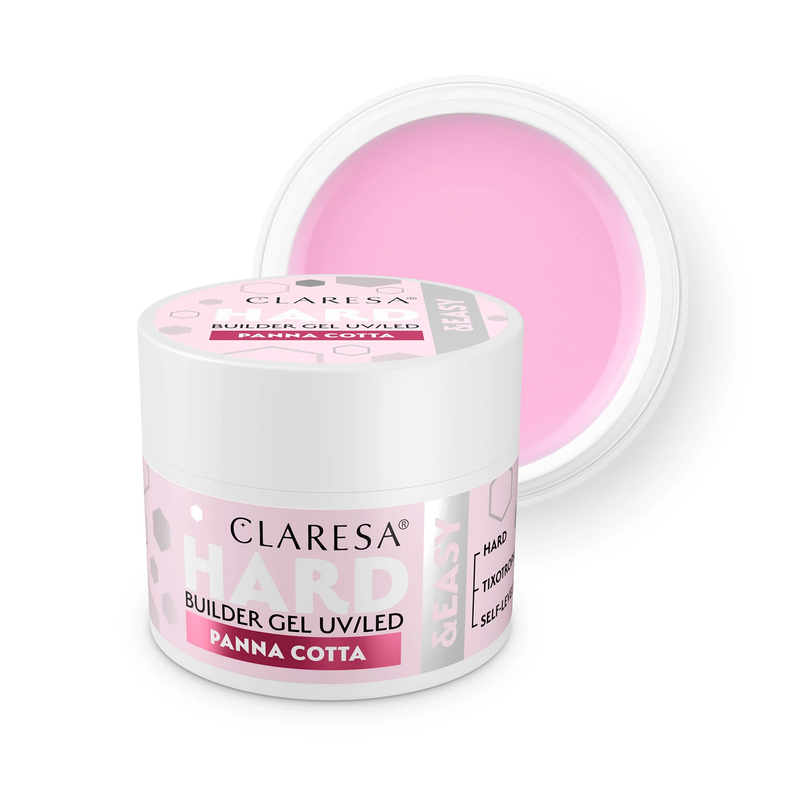 Claresa UV/LED Hard & Easy Builder Gel Panna Cotta 12g