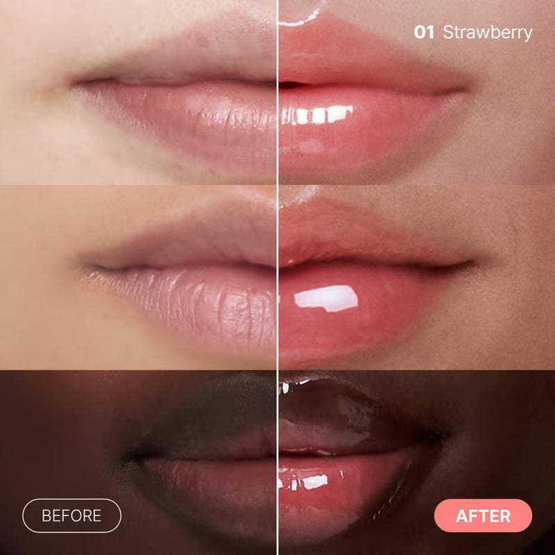 COSRX 5 Peptide Collagen Lip Fill Tinted Treatment 01 Strawberry, getinte lippenbalsem met peptiden en collageen, foto 2 van