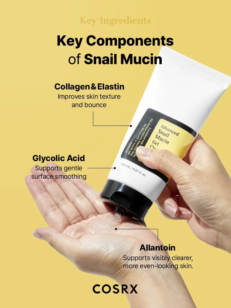 COSRX Advanced Snail Mucin Gel Cleanser 50 ml.