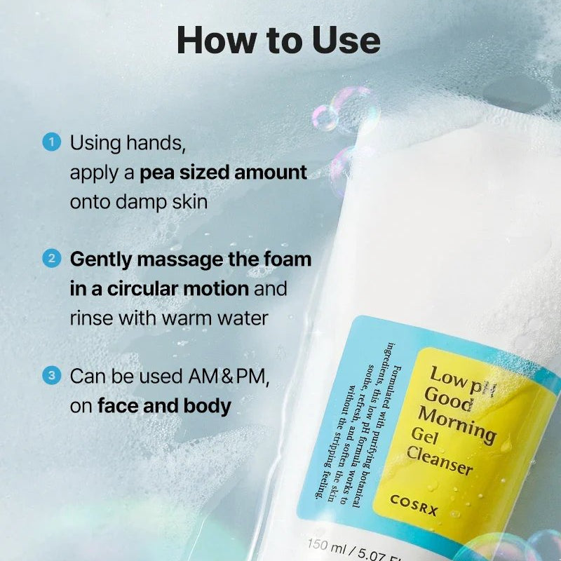 COSRX Low Ph Good Morning Gel Cleanser