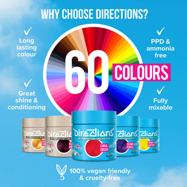 Directions Hair Color #slate, semi-permanente haarverf in slate kleur, foto 4 van 6