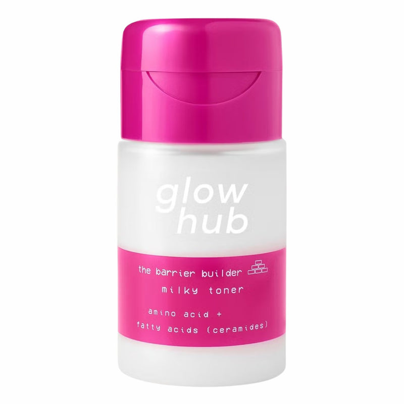 Glow Hub the Barrier Builder Milky Toner, melkachtige toner met ceramiden voor een stralende en gehydrateerde huid.