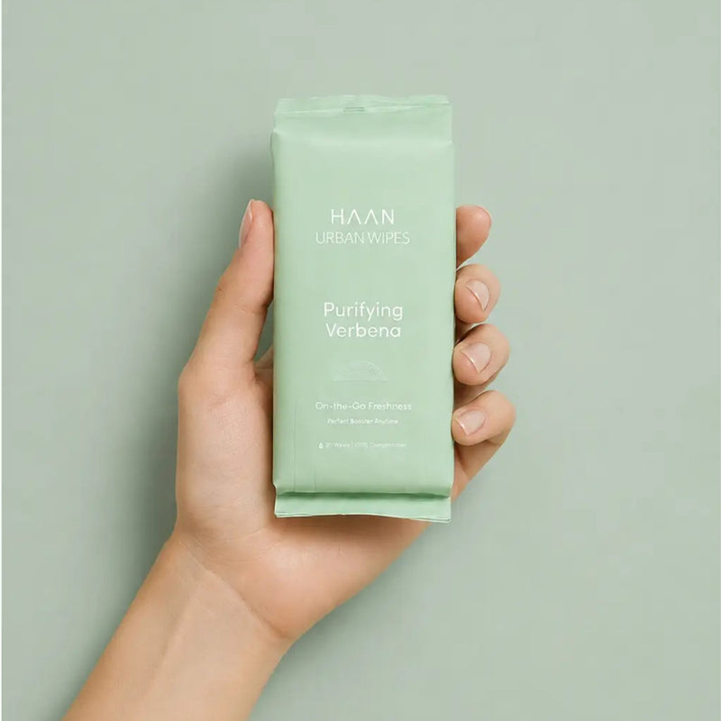 Haan Urban Wipe Purifying Verbena, reinigingsdoekjes voor de handen, foto 3 van 3