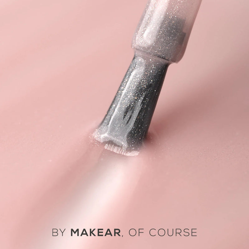 Makear UV Gel Polish 644, warme beige gellak met fijne shimmer