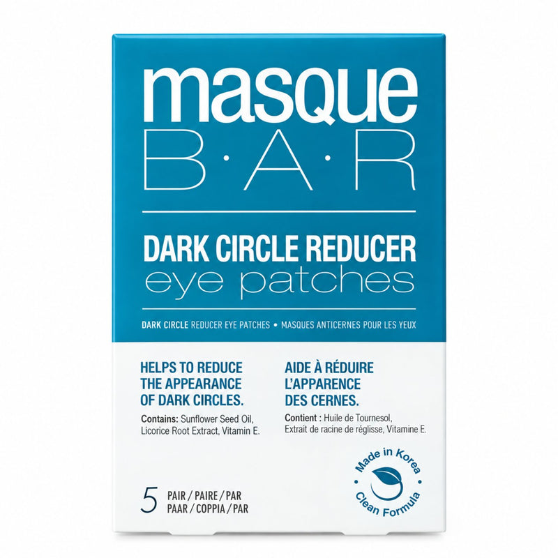 Masque Bar Eye Patch Dark Circle Reducer, oogmasker tegen donkere kringen met zonnebloemzaadolie en vitamines