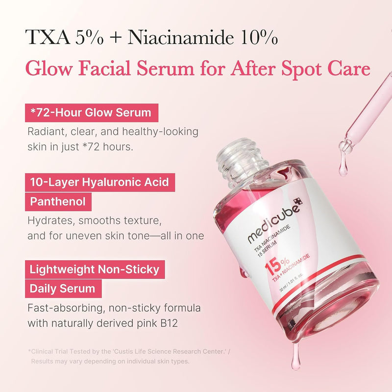 Medicube TXA Niacinamide 15 Serum, verhelderend serum voor pigmentvlekken en egale huid