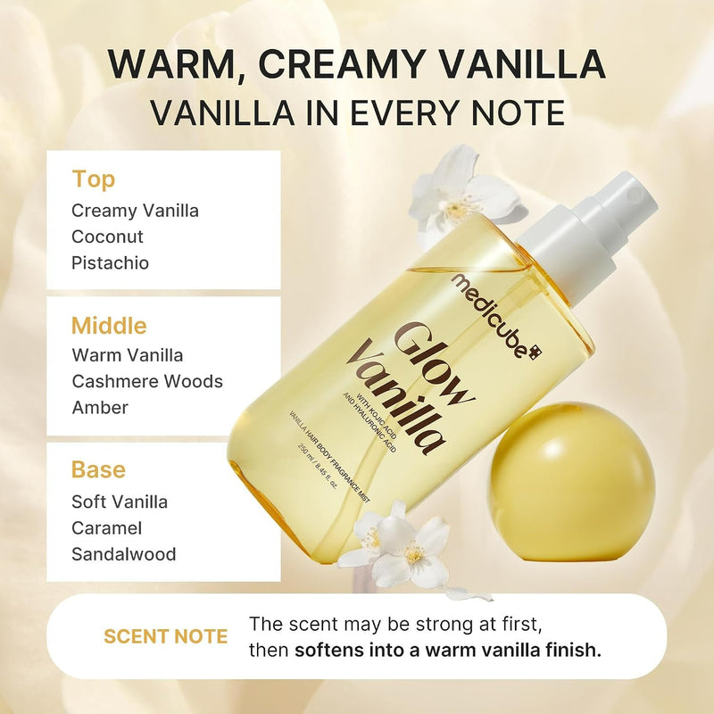 Medicube Vanilla HAIR BODY Fragrance MIST, mist voor haar en lichaam met vanillegeur, foto 5 van 6