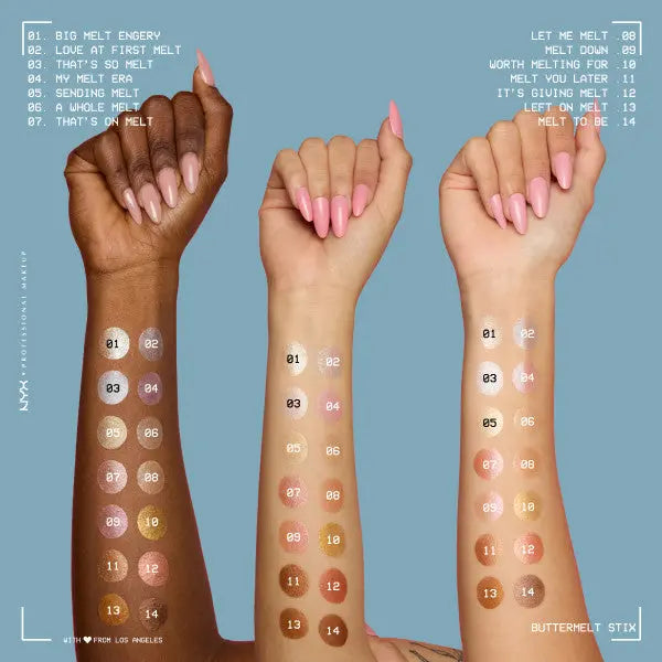 NYX Professional Makeup Buttermelt Highlighter Stix Left On Melt