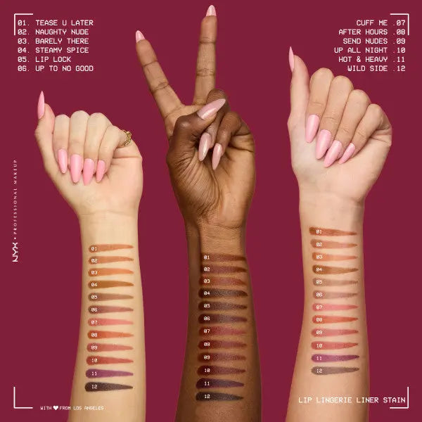 NYX Professional Makeup Lip Lingerie Lip Liner Stain Up All Night