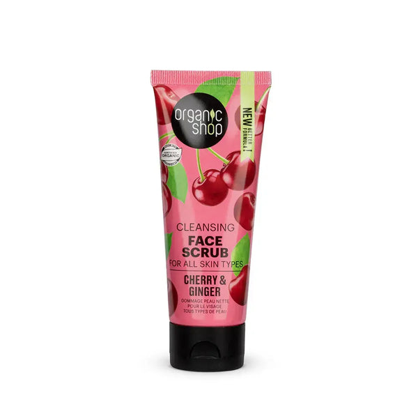 Organic Shop Cleansing Face Scrub Cherry & Ginger