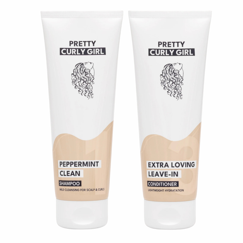 Pretty Curly Girl Peppermint Clean Shampoo & Leave In Conditioner