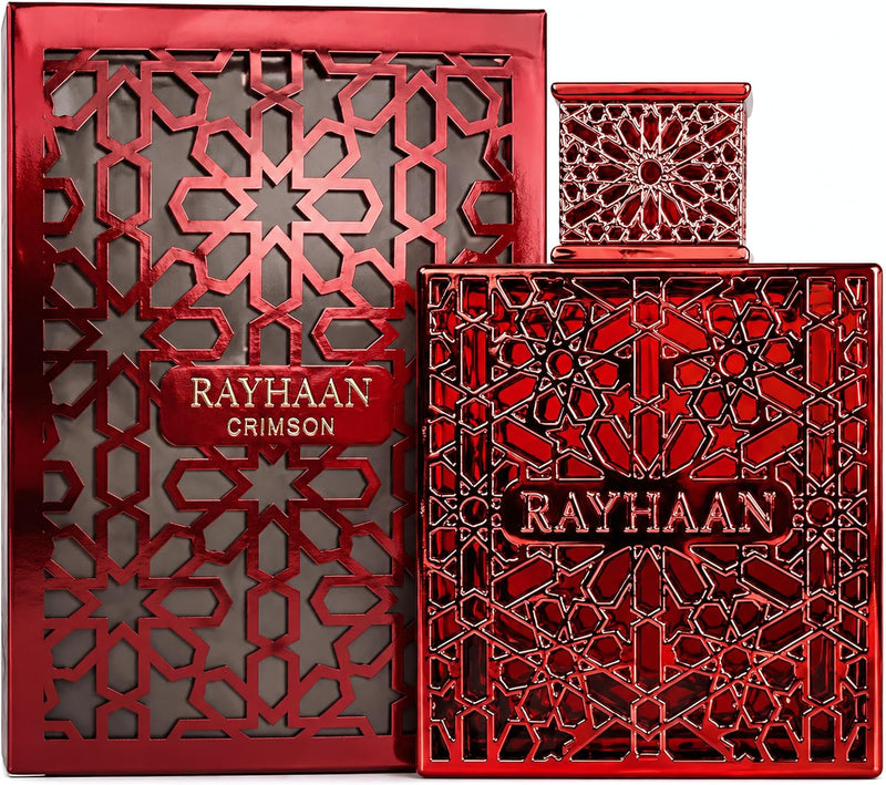 Rayhaan Crimson Eau de Parfum, oriëntaalse vanille geur voor heren, foto 7 van 8