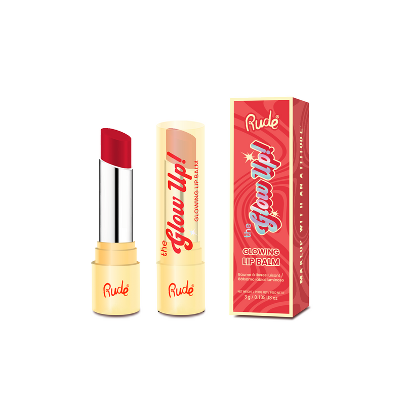 Rude Cosmetics The Glow Up! Glowing Lip Balm Dewy Rose, hydraterende lippenbalsem