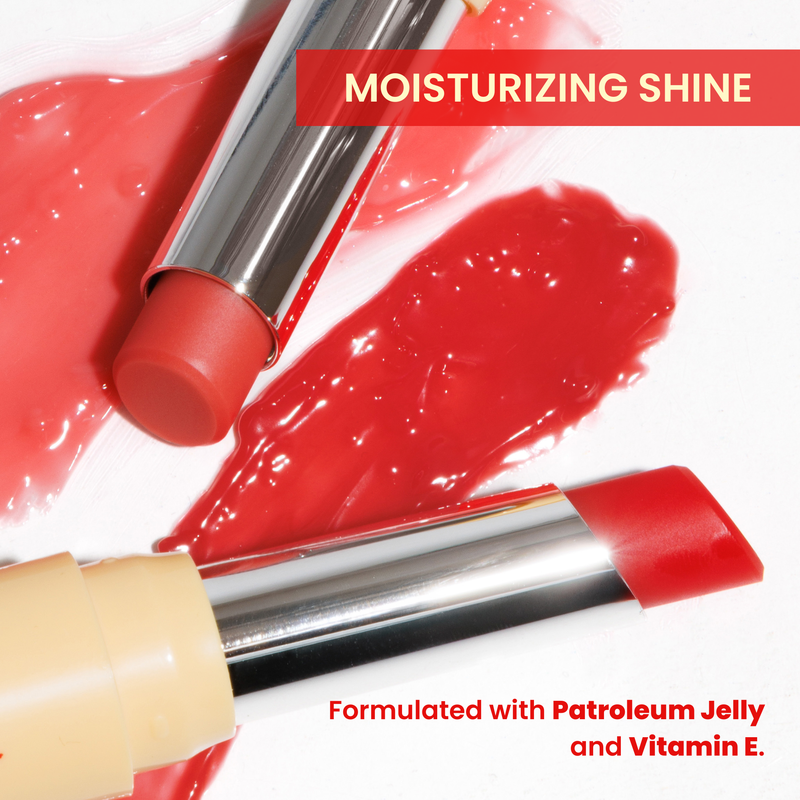 Rude Cosmetics The Glow Up! Glowing Lip Balm Silky Flush, pH-reagerende lippenbalsem, foto 7 van 9