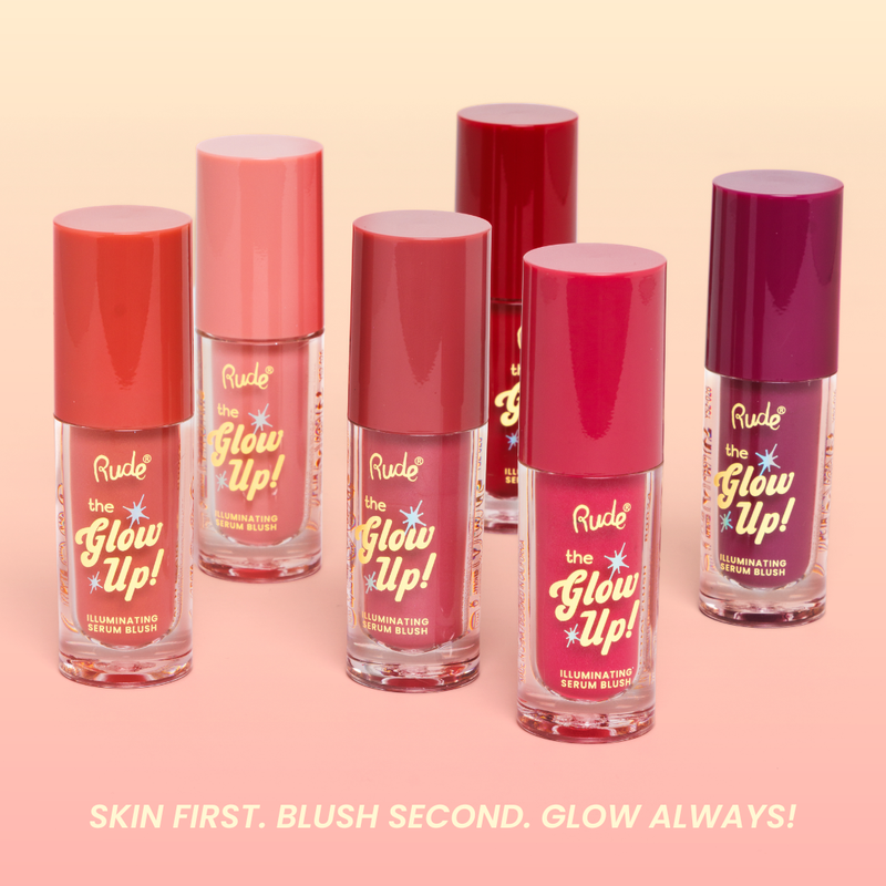 Rude Cosmetics The Glow Up! Illuminating Serum Blush Hush Blush, vloeibare blush met een stralende finish, foto 7 van 7