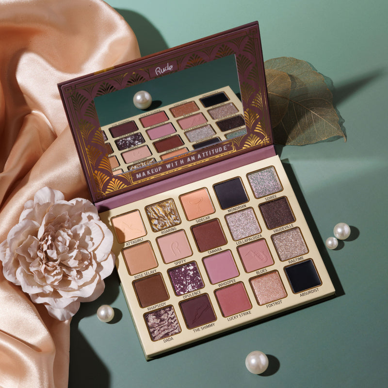 Rude Cosmetics The Roaring 20's Eyeshadow Palette Bohemian, oogschaduwpalette met mauve tinten, foto 3 van 5