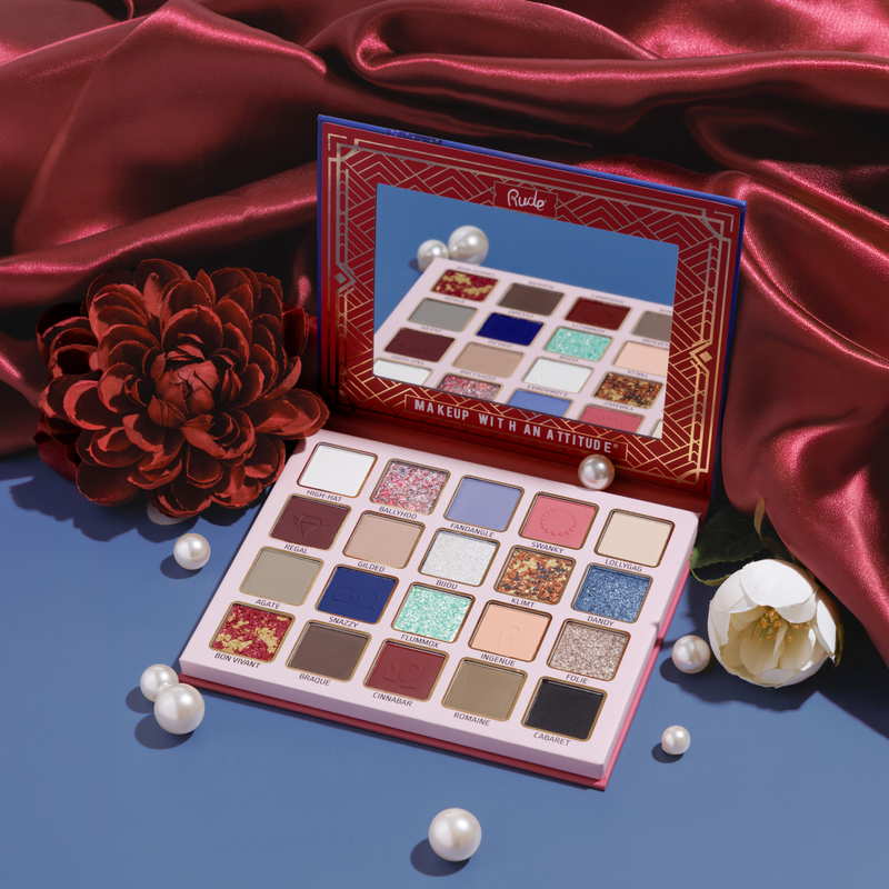 Rude Cosmetics The Roaring 20's Eyeshadow Palette Opulent, oogschaduwpalette met 20 tinten, foto 4 van 6