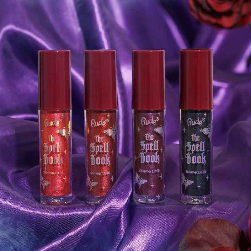 Rude Cosmetics The Spell Book Collection Shimmer Lip Oil Voidkiss, shimmer lipolie, foto 7 van 7