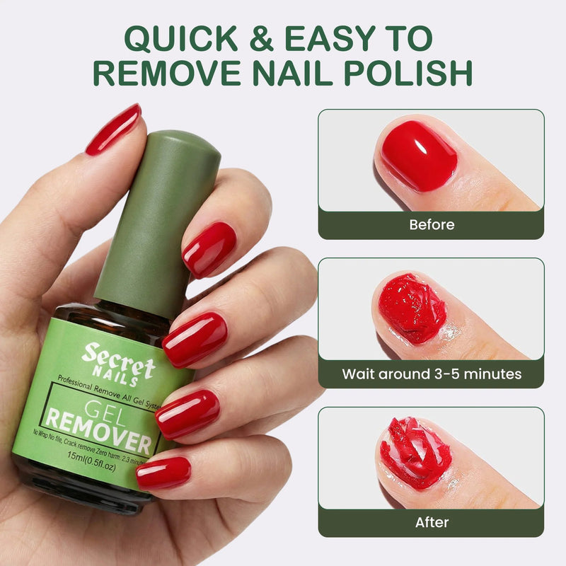 Secret Nails Gel Remover, acetonvrije gellak remover, foto 3 van 7