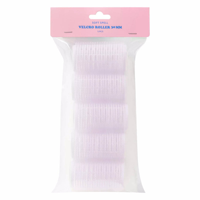 Soft Spell Self Adhesive Hair Rollers 30mm 5 Pack, zelfklevende haarrollers voor krullen
