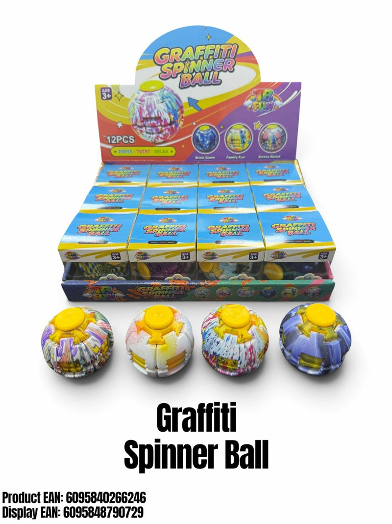 Squishy Fidget Spinner Ball Graffiti 2