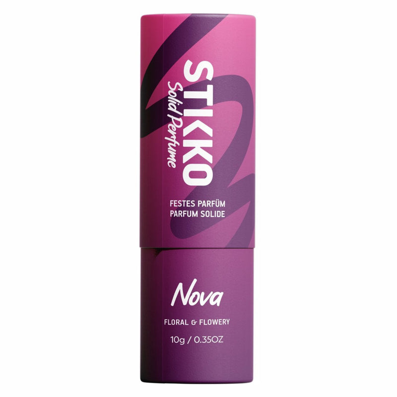 Stikko Solid Perfume Nova, vast parfum in stickvorm met bloemige en fruitige geur.