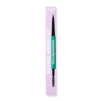 Trouble Maker Define Anarchy Micro Brow Pencil Dark Brown, ultradun wenkbrauwpotlood, foto 2 van 2