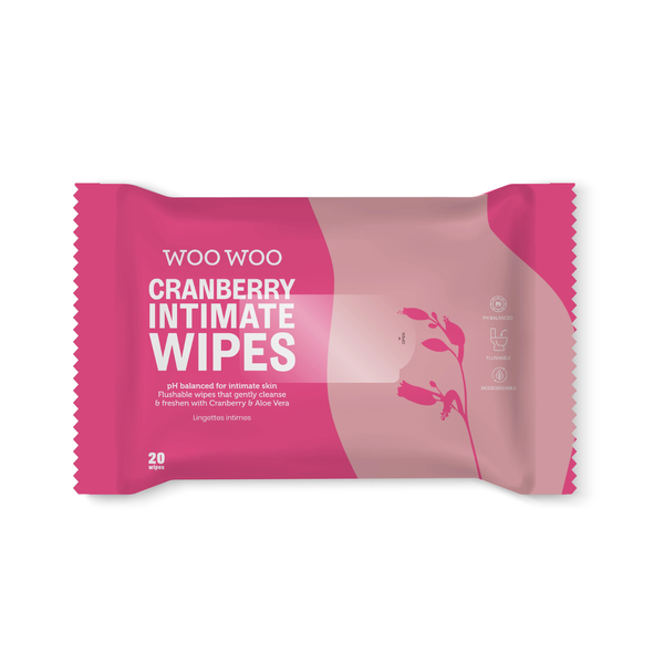 WooWoo Cranberry Intimate Wipes