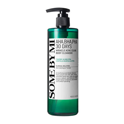 Some By Mi AHA BHA PHA 30 Days Miracle Acne Clear Body, bestverkochte body wash van Boozyshop
