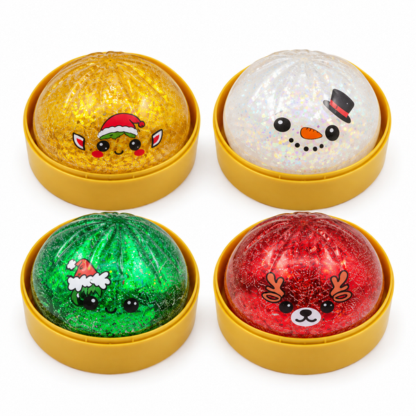 Mystery Christmas Glitter Dumpling Squishy