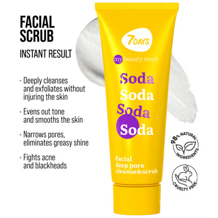 7days Beauty Facial Deep Pore Cleanse & Scrub Soda