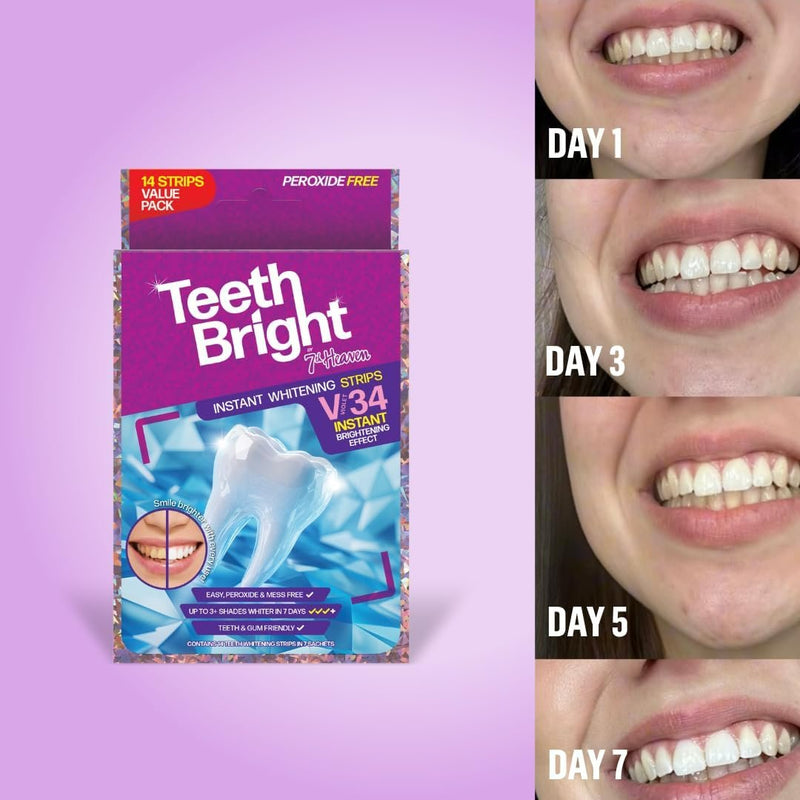 7th Heaven Teeth Bright Instant Whitening Strips