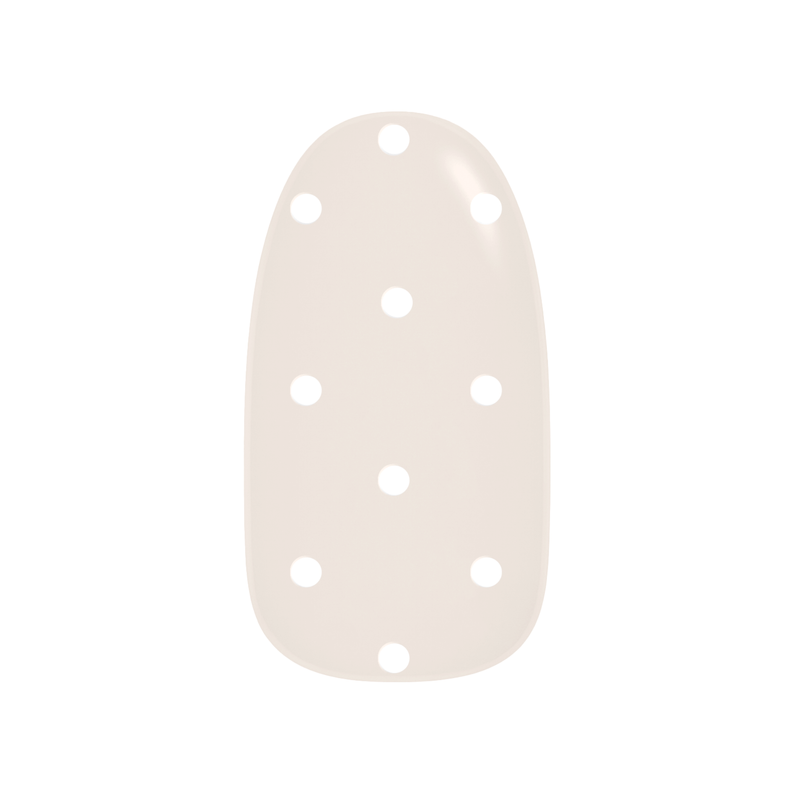 Nailo gellak stickers Dot Dot White, nude met witte stipjes